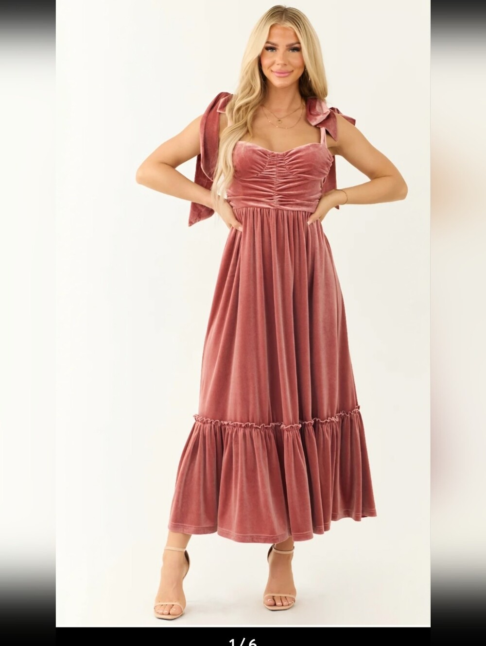 ONE LOVED BABE crushed Velvet Dress